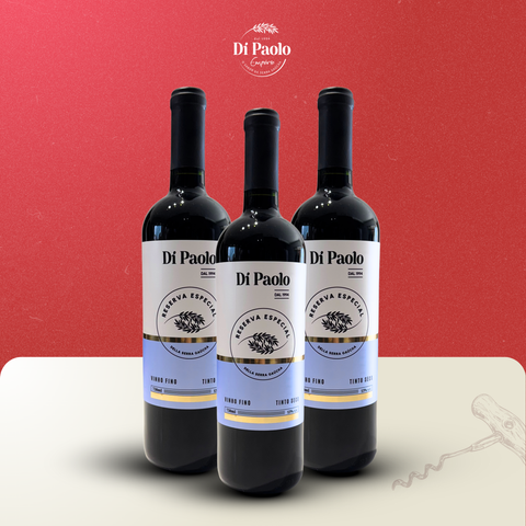 Combo 3 Vinhos Tintos Di Paolo Reserva Especial